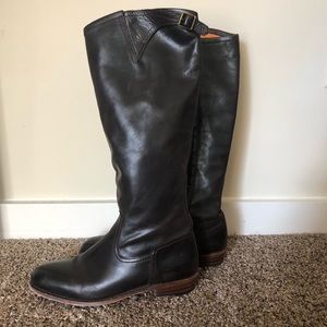 Dark Chocolate Buttery Soft Frye Boots Size 9.5